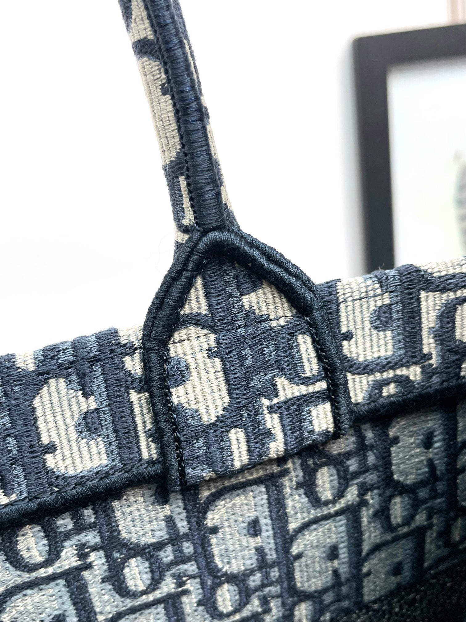 Christian Dior Blue Dior Oblique Book Tote Bag