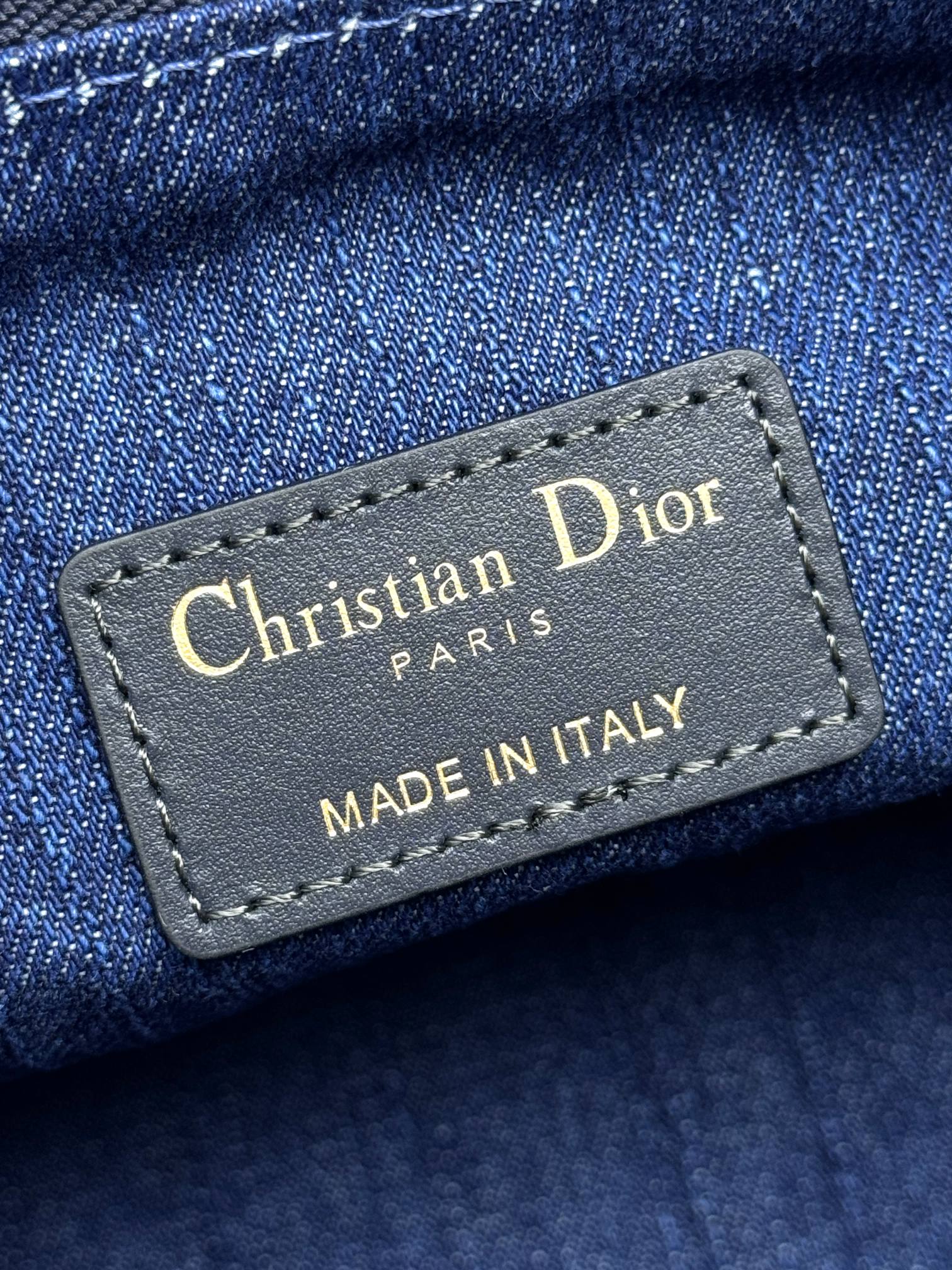 Dior Blue Monogram Jacquard Shoulder Bag with Detachable Crossbody Strap
