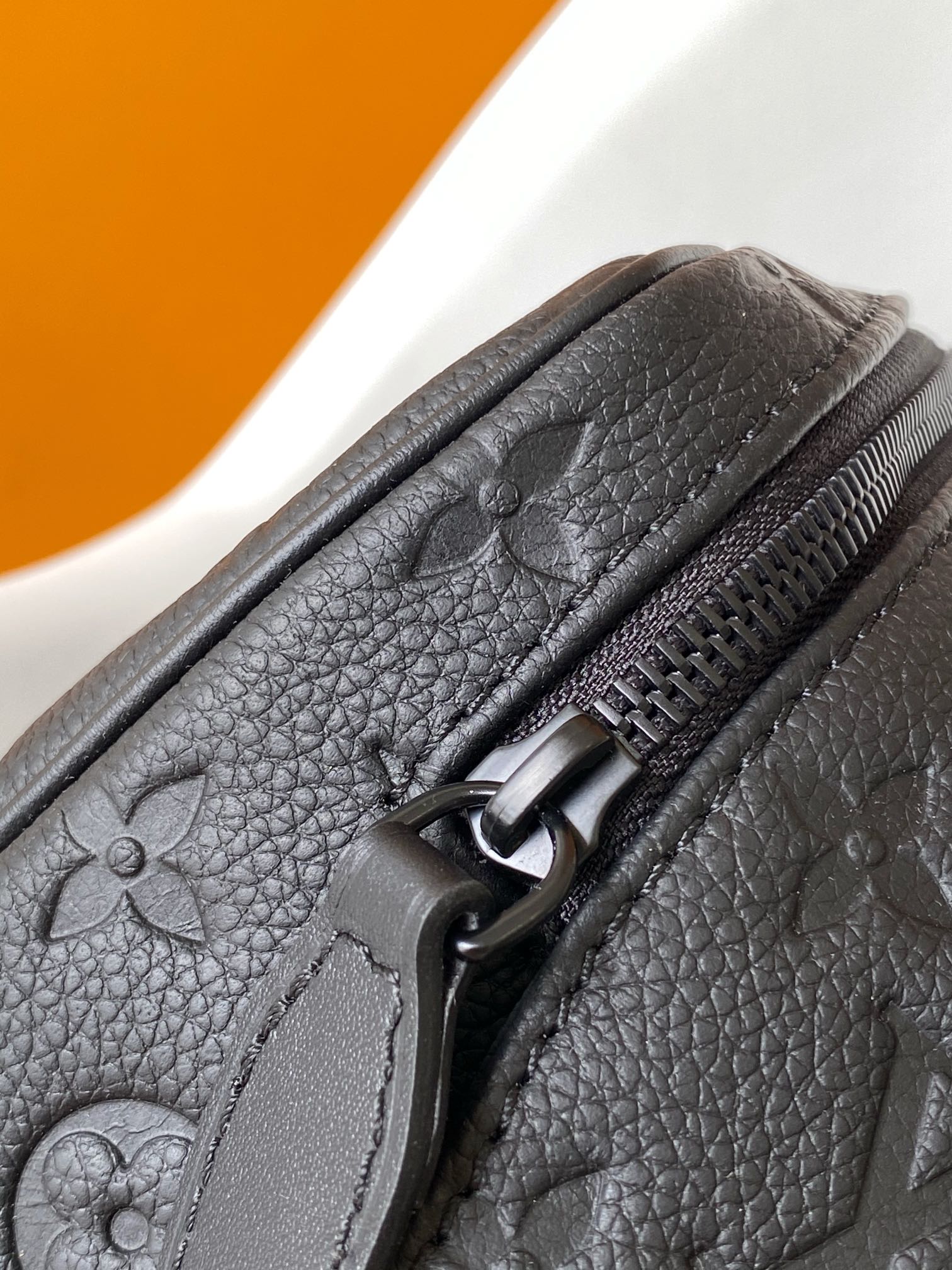 Louis Vuitton Black Embossed Pattern Travel Toiletry Bag and Dopp Kit