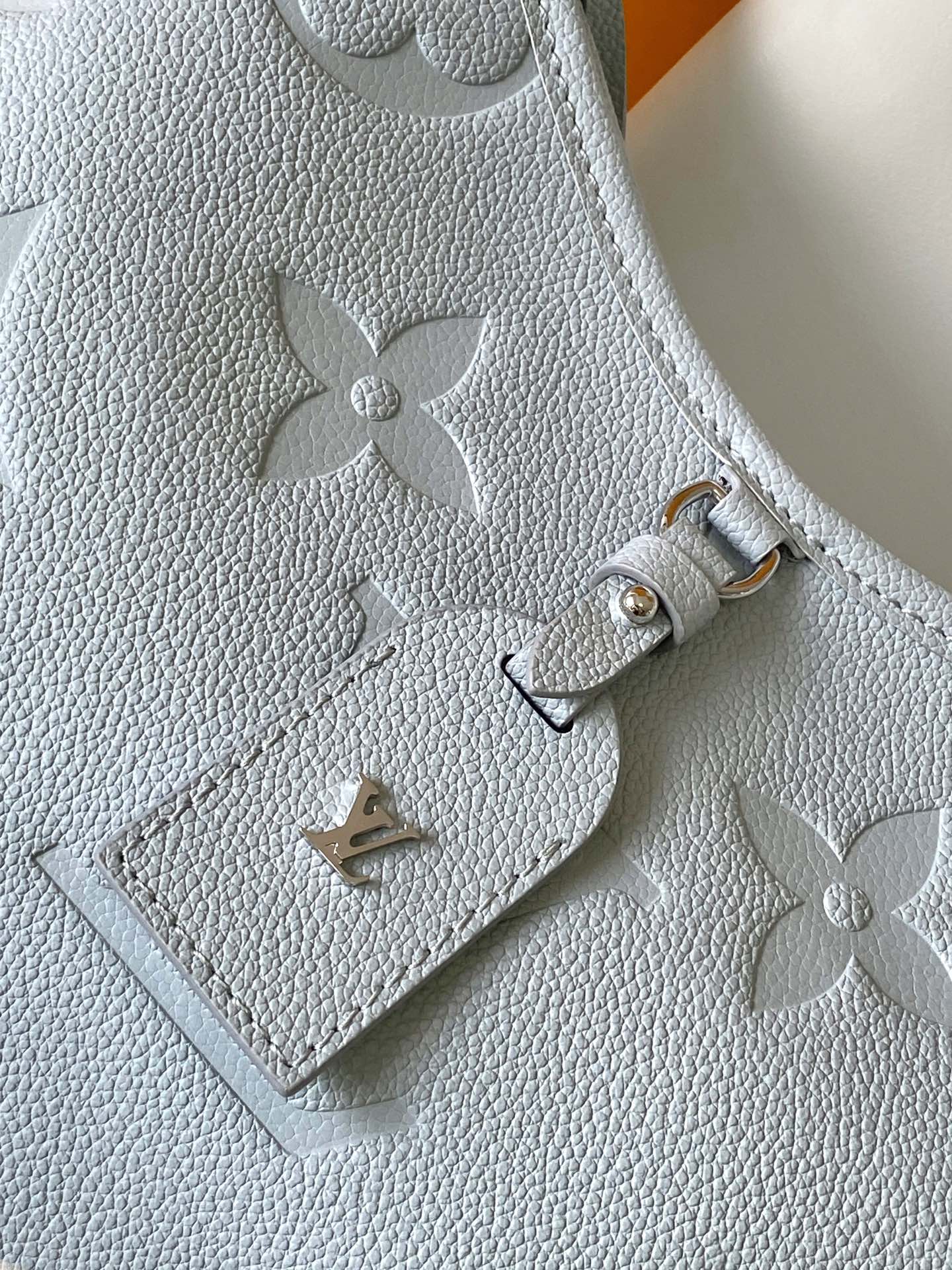 Louis Vuitton Elegant Pastel Blue Quilted Leather Shoulder Bag for Women