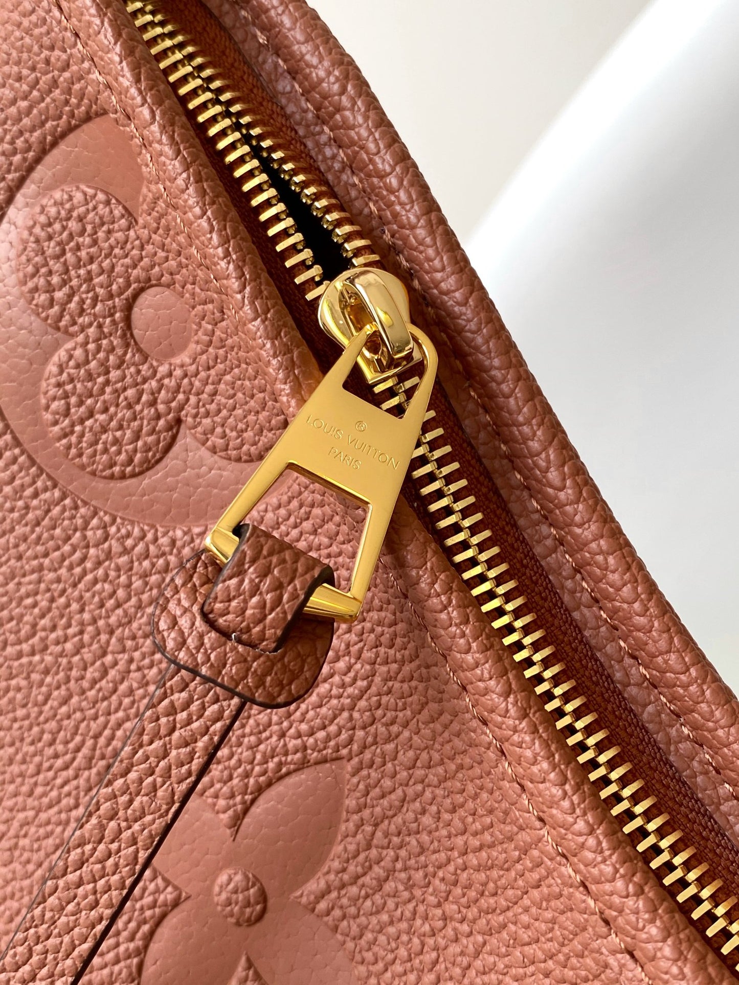 Louis Vuitton Classic Brown Embossed Leather Hobo Shoulder Bag