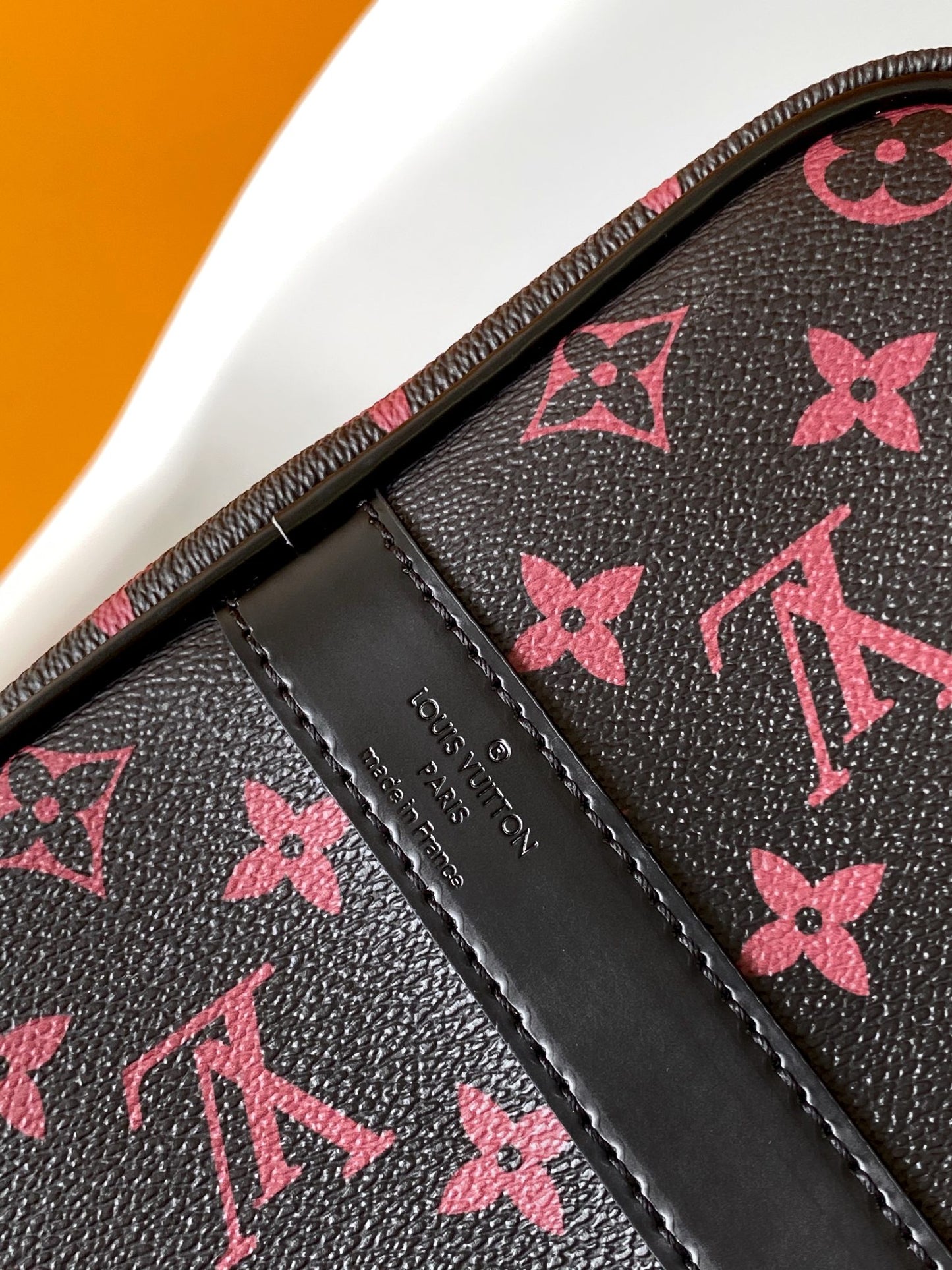 Louis Vuitton Dark Brown Monogram Print Travel Duffle Bag with Shoulder Strap