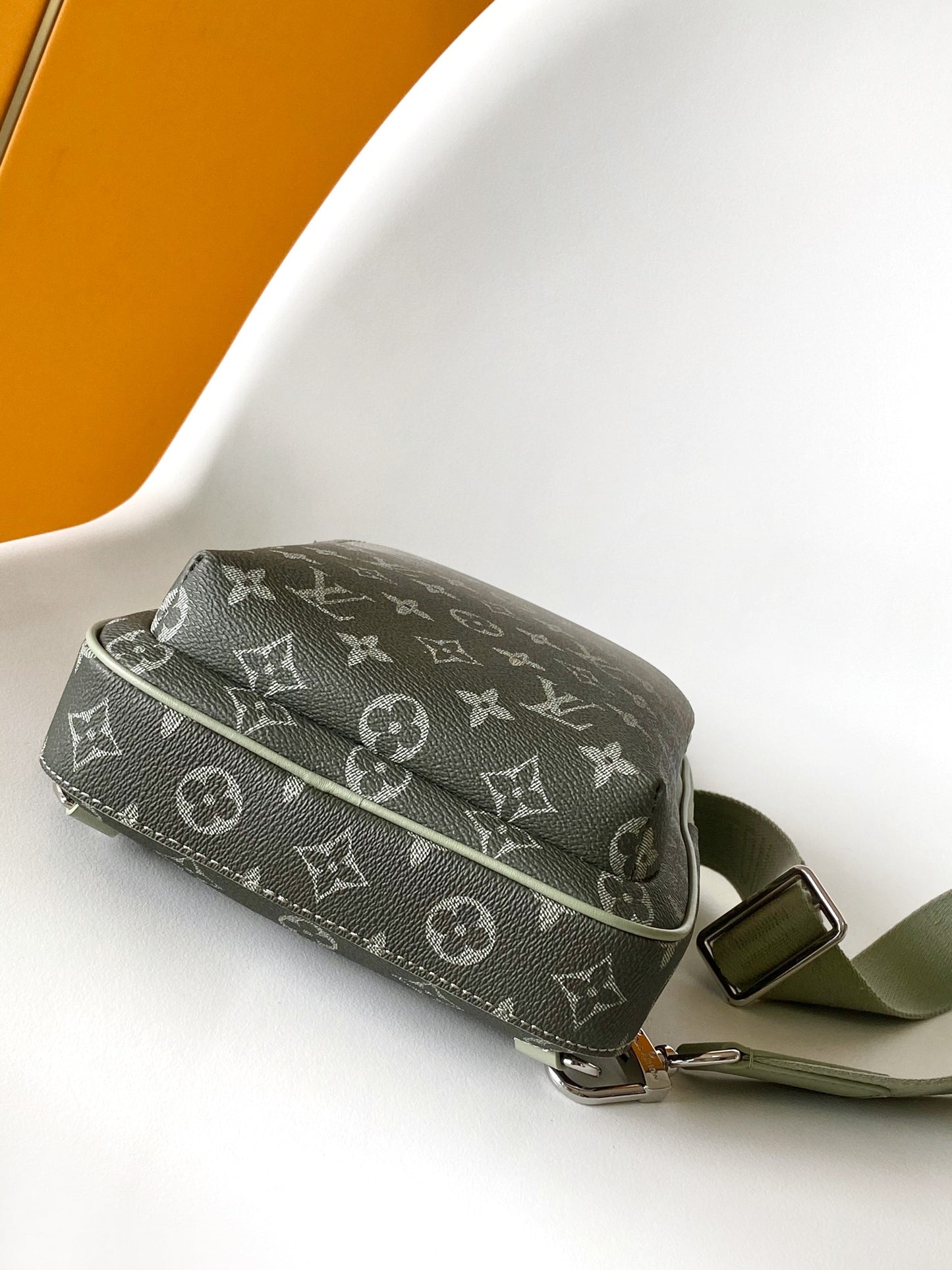Louis Vuitton Sage Green Gradient Monogram Crossbody Sling Chest Bag