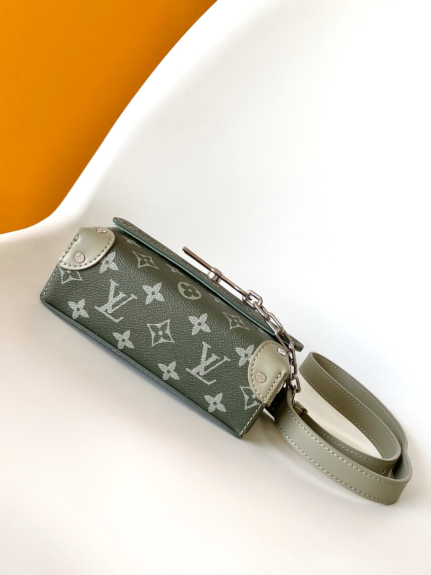 Louis Vuitton Ombre Monogram Structured Crossbody Shoulder Bag with Chain