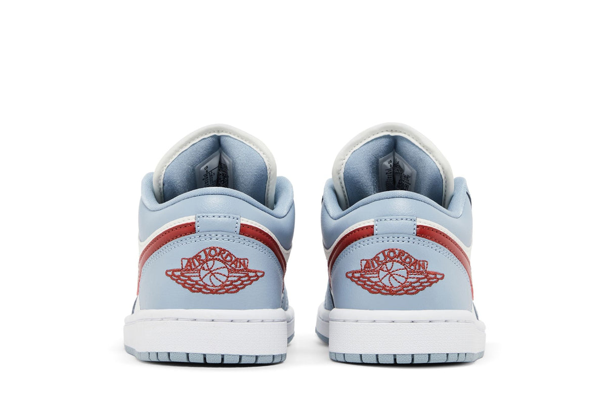 ( Women ) Air Jordan 1 Low Blue Whisper Dune Red DC0774-164