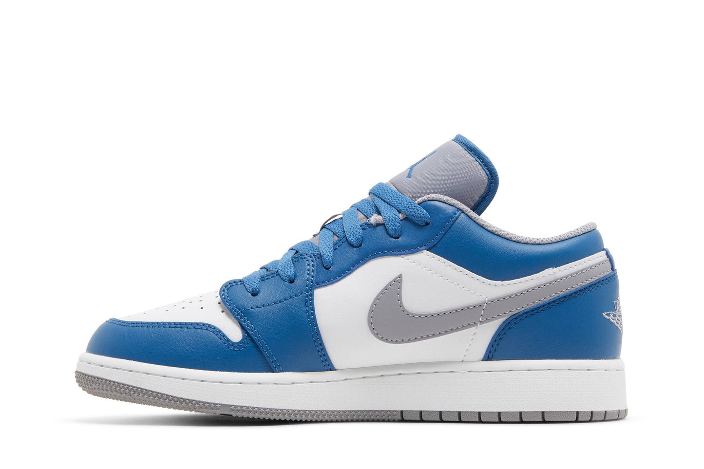 ( Grade School ) Air Jordan 1 Low ‘True Blue Cement’ 553560-412