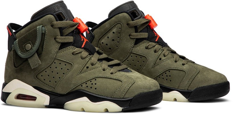 Travis Scott X Air Jordan 6 Olive GS