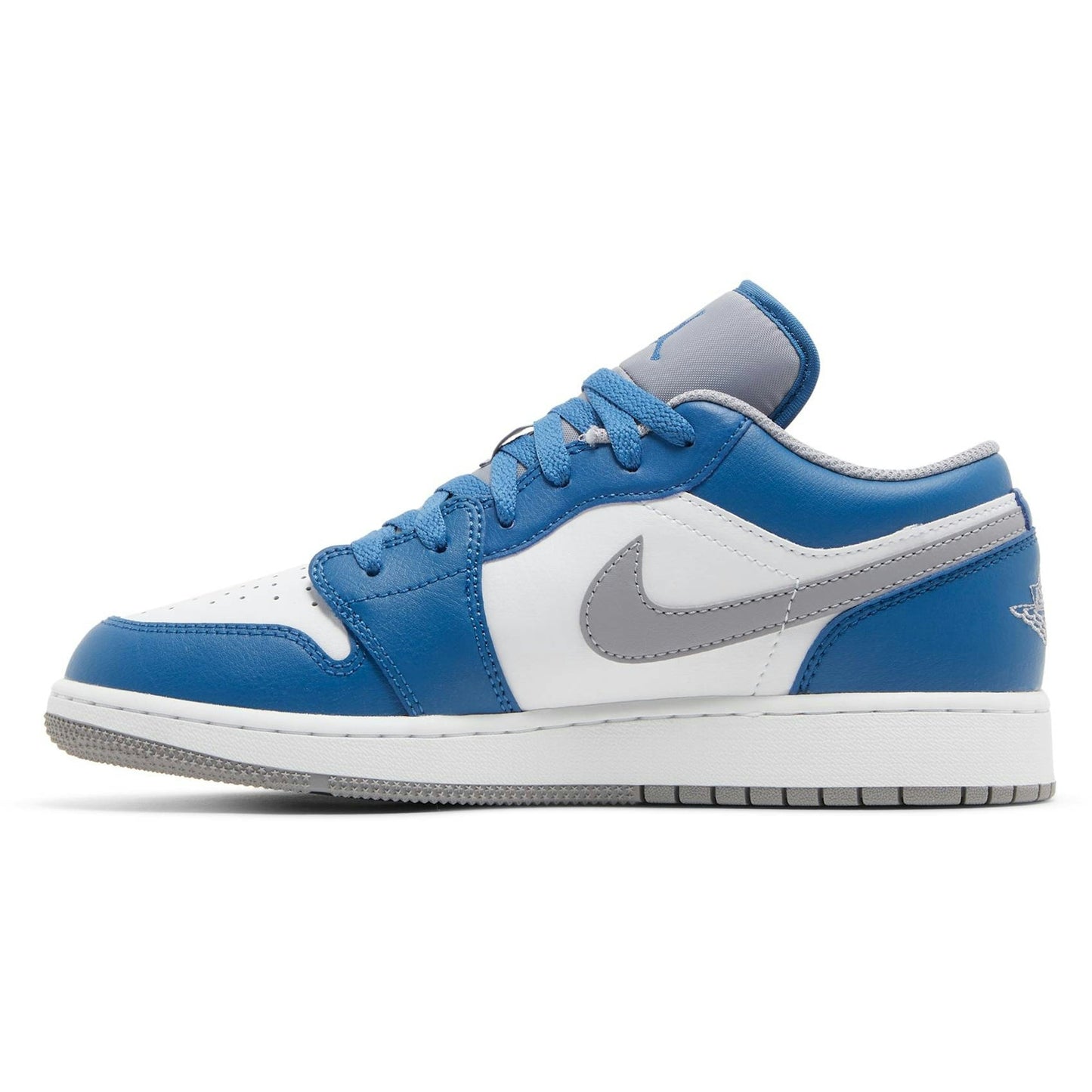 ( Grade School ) Air Jordan 1 Low ‘True Blue Cement’ 553560-412