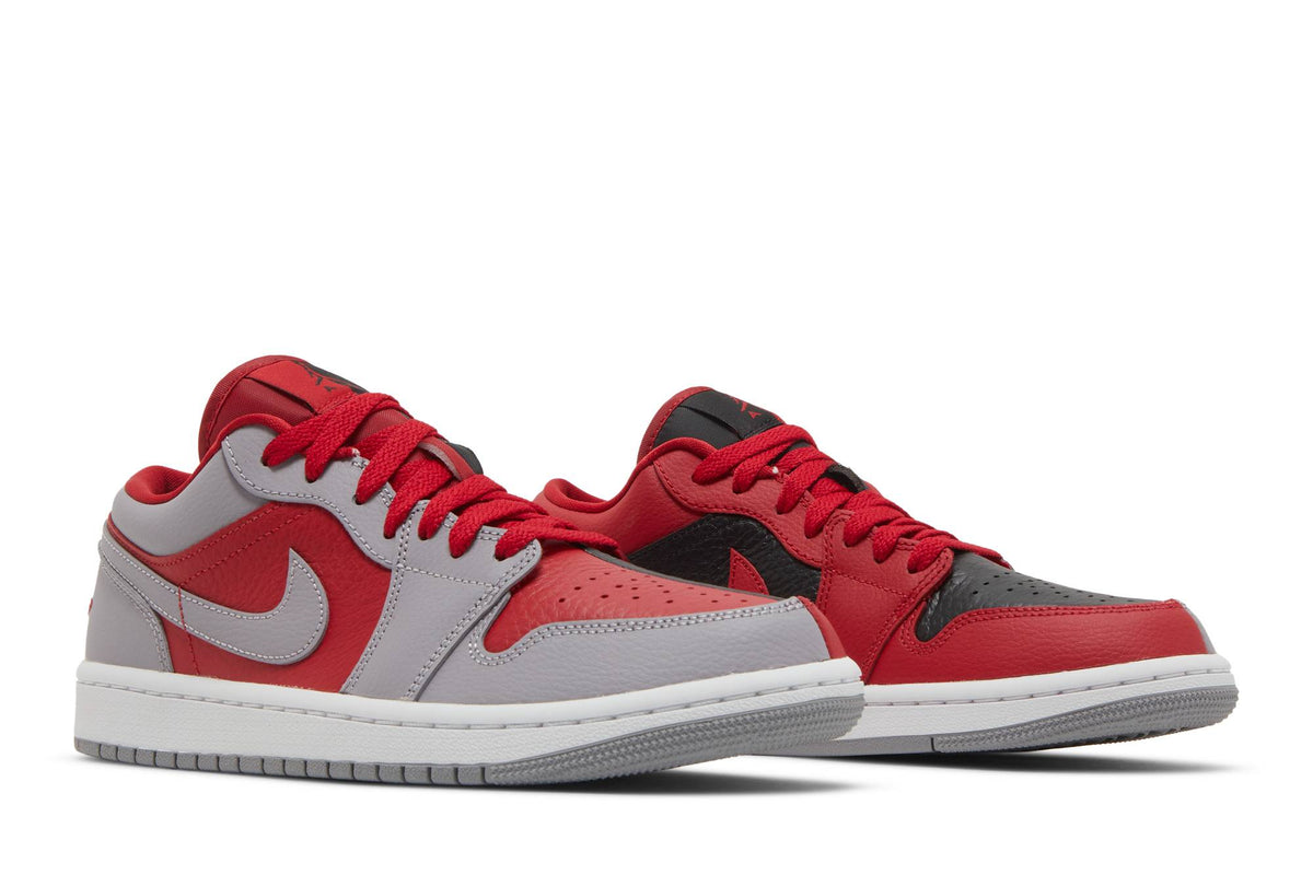 ( Women ) Air Jordan 1 Low SE 'Split – Gym Red Cement Grey' DR0502-600
