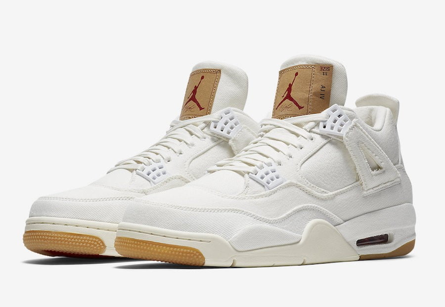 Air Jordan 4 Retro White Denim X Levis