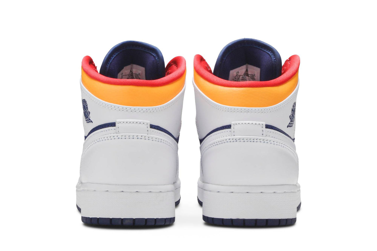 ( Grade School ) Air Jordan 1 Mid ‘White Deep Royal Blue’ 554725-131