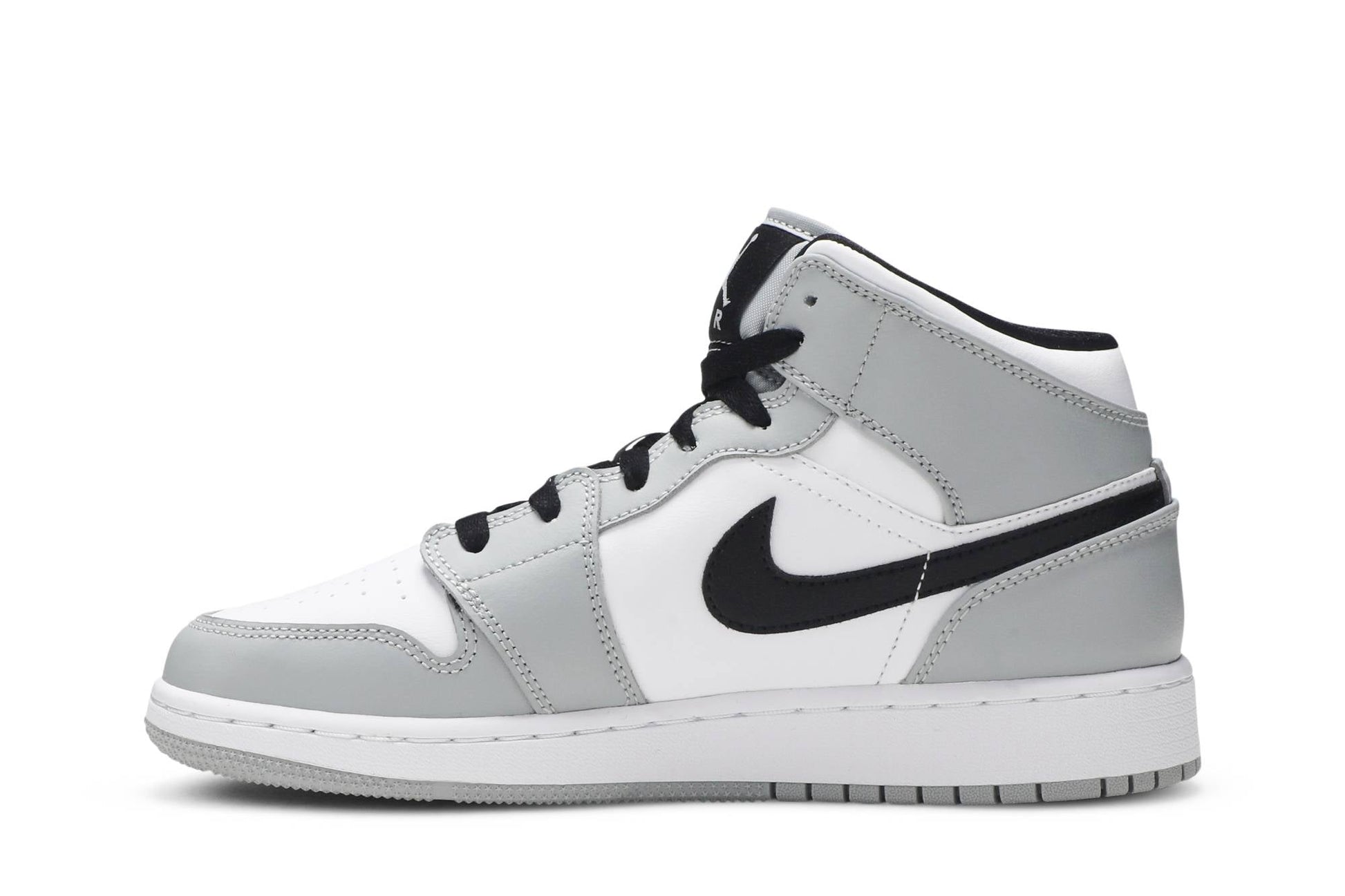 ( Grade School ) Air Jordan 1 Mid ‘Light Smoke Grey’ 554725-092