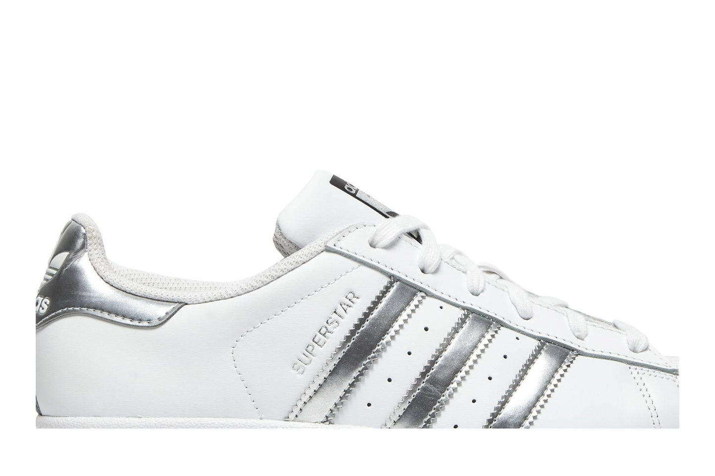 ( Women ) Adidas Superstar ‘White Silver Metallic’ AQ3091