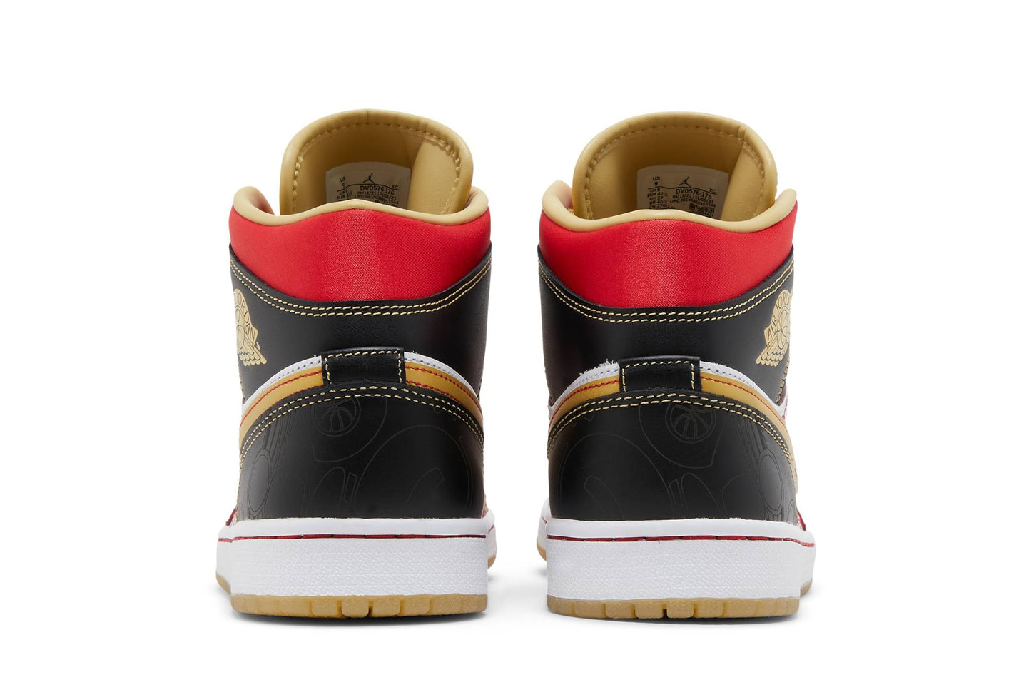 Air Jordan 1 Mid XQ ‘White Black Sport Red’ 2022 DV0576-176