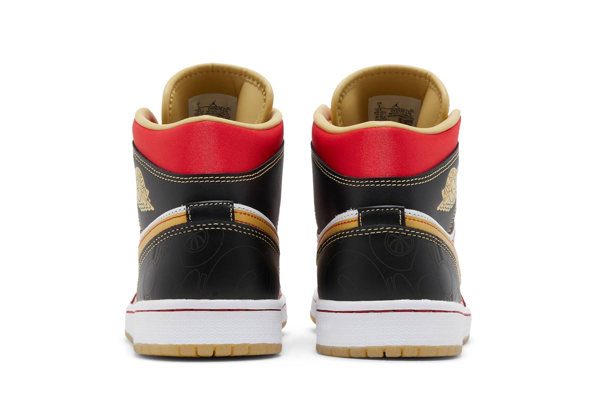 Air Jordan 1 Mid XQ ‘White Black Sport Red’ 2022 DV0576-176