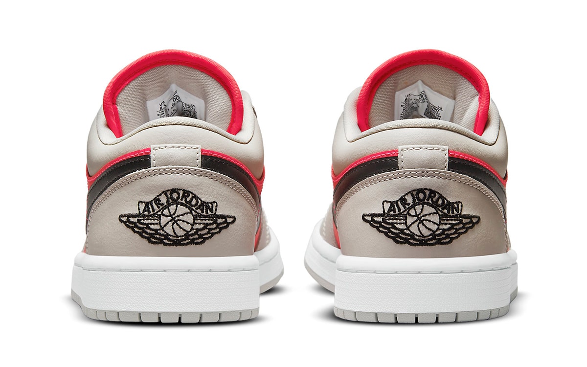 ( Women ) Air Jordan 1 Low ‘Light Iron Ore Siren Red’ DC0774-060