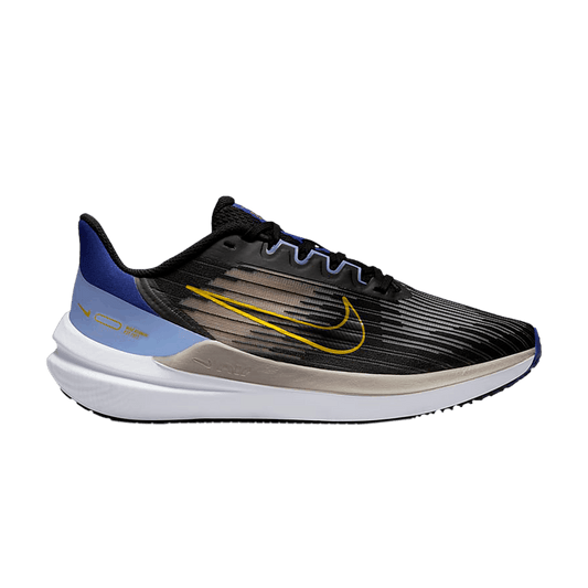 ( Women ) Nike Air Winflo 9 ‘Black Lapis Yellow’ DD8686-003