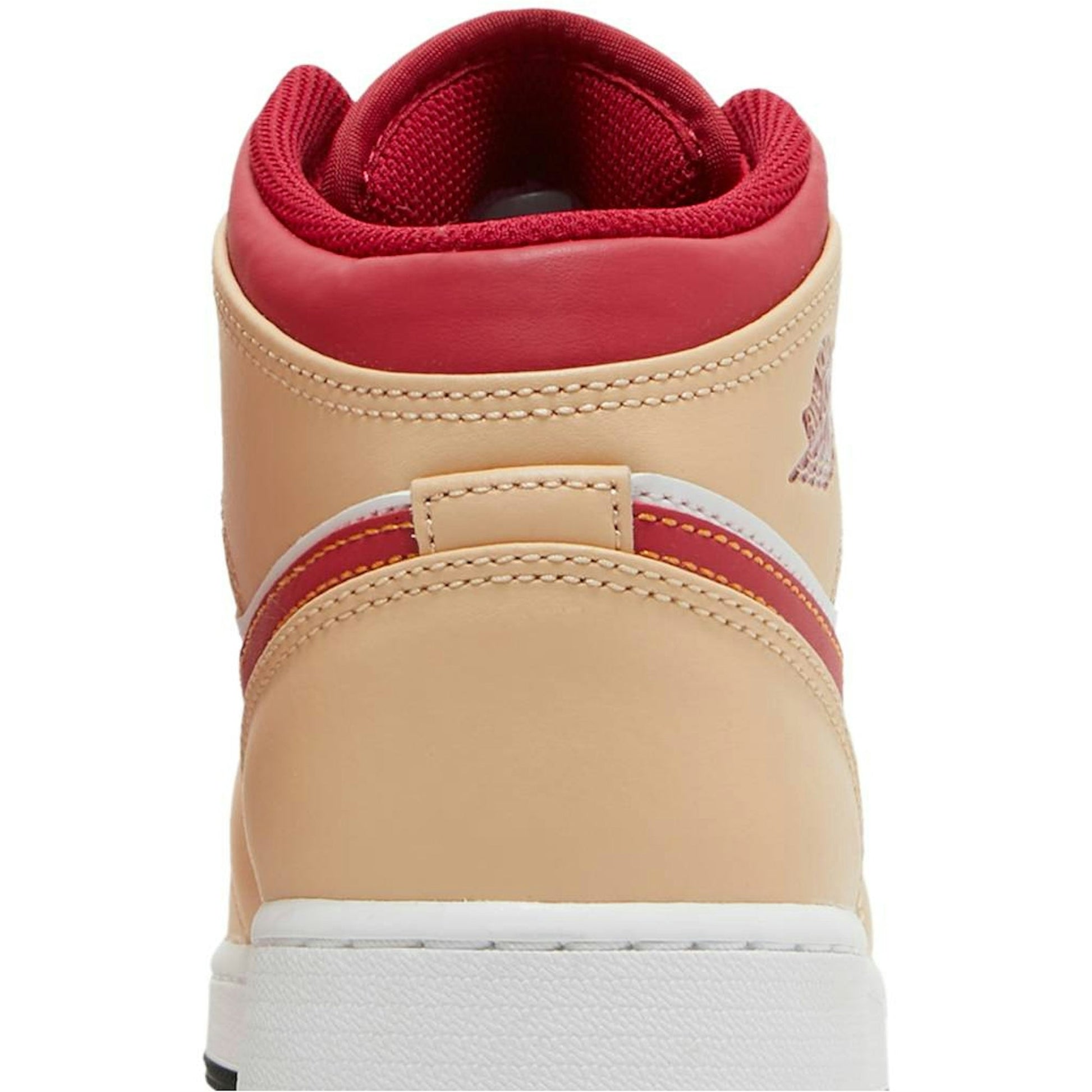 ( Grade School ) Air Jordan 1 Mid ‘Beige Red’ 554725-201