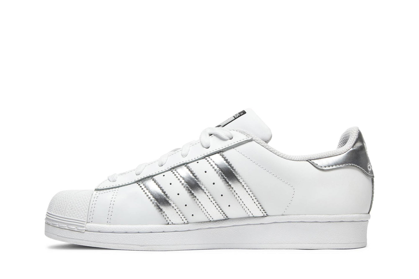 ( Women ) Adidas Superstar ‘White Silver Metallic’ AQ3091