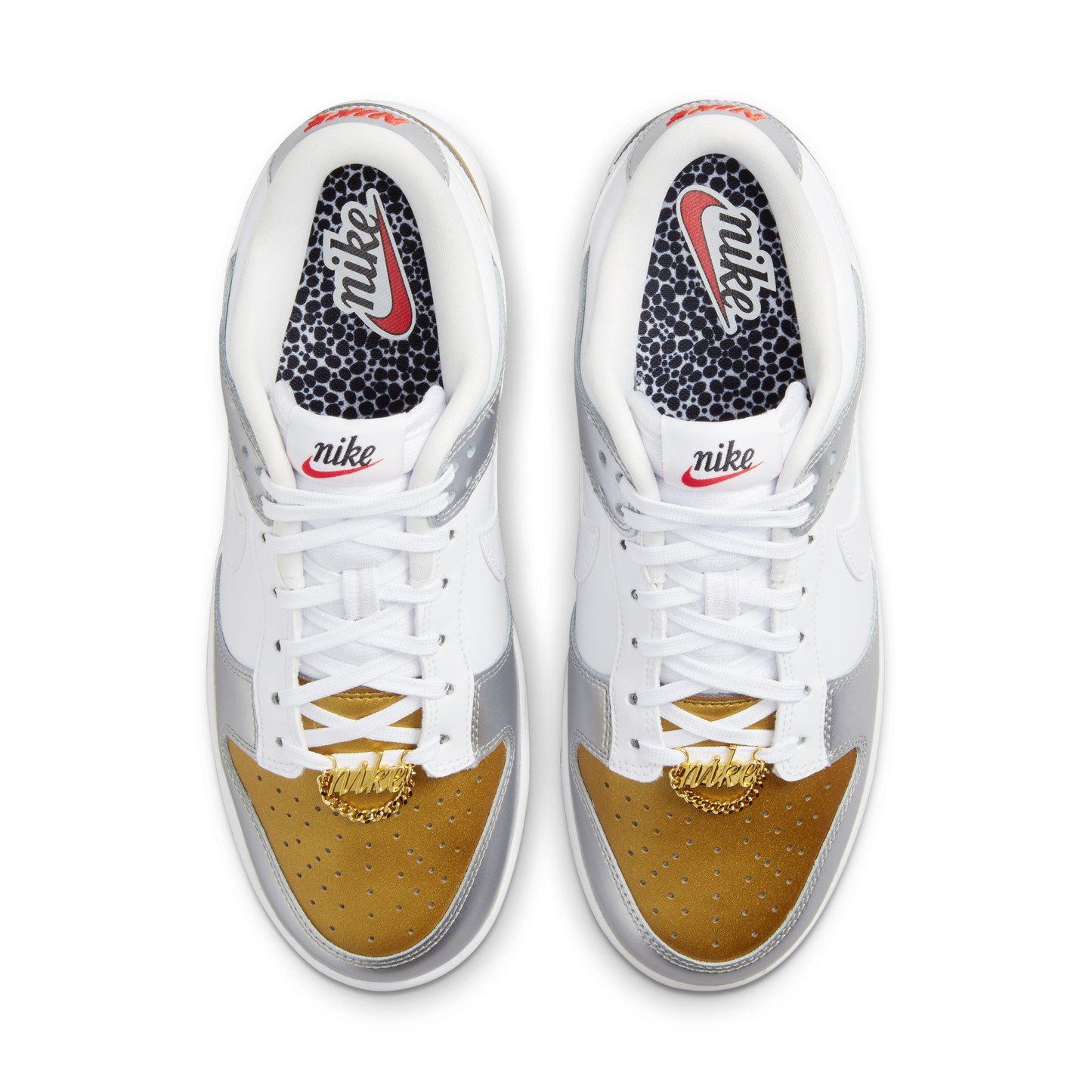 ( Women ) Nike Dunk Low SE ‘White Metallic Gold Silver’ DH4403-700