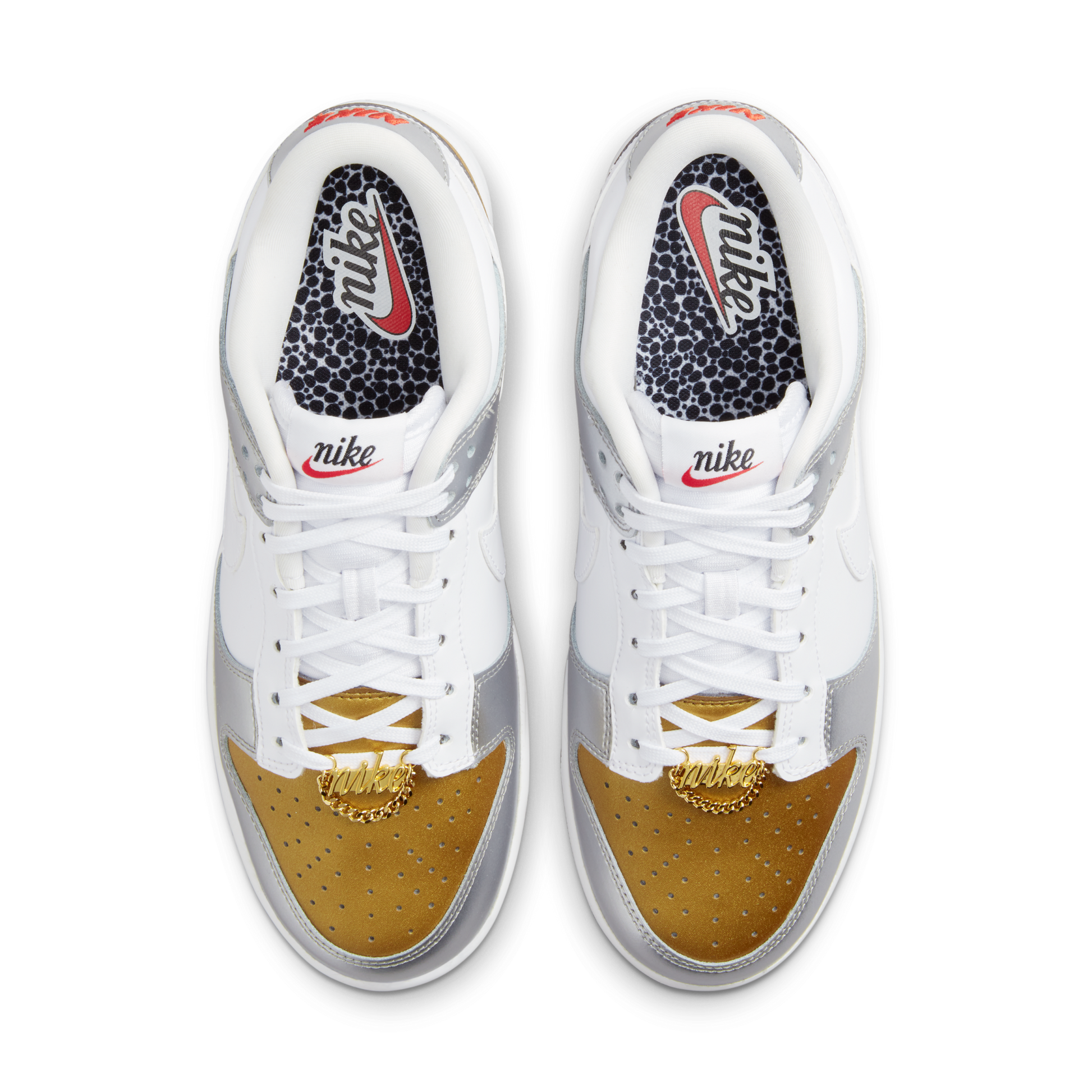 ( Women ) Nike Dunk Low SE ‘White Metallic Gold Silver’ DH4403-700