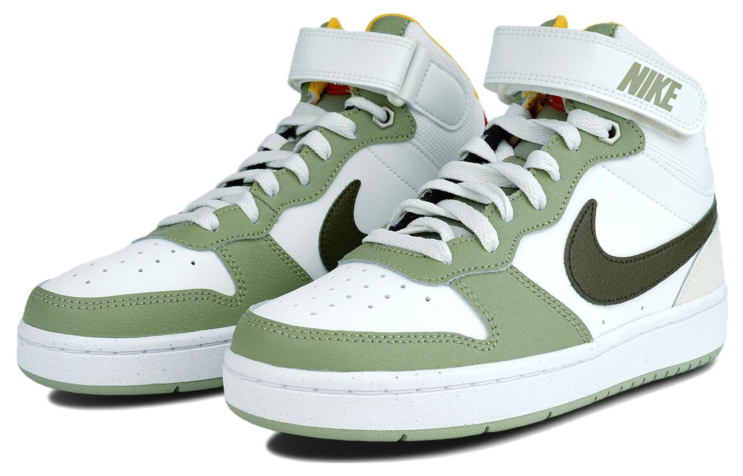 ( Youth ) Nike Court Borough Mid 2 Shoes ‘Off White Green’ FV3649-171
