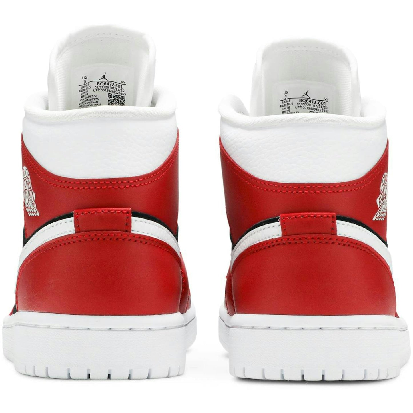 ( Women ) Air Jordan 1 Mid ‘Gym Red Black’ BQ6472-601