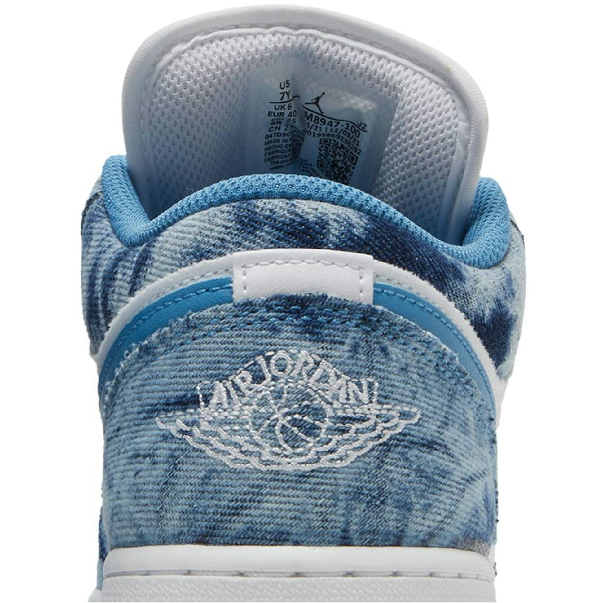 ( Grade School ) Air Jordan 1 Low ‘Washed Denim’ DM8947-100