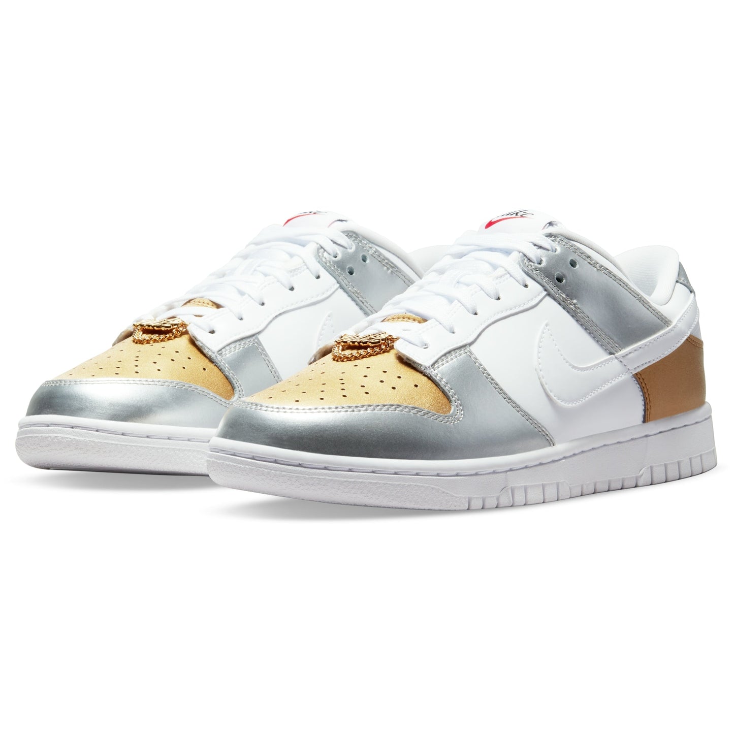 ( Women ) Nike Dunk Low SE ‘White Metallic Gold Silver’ DH4403-700