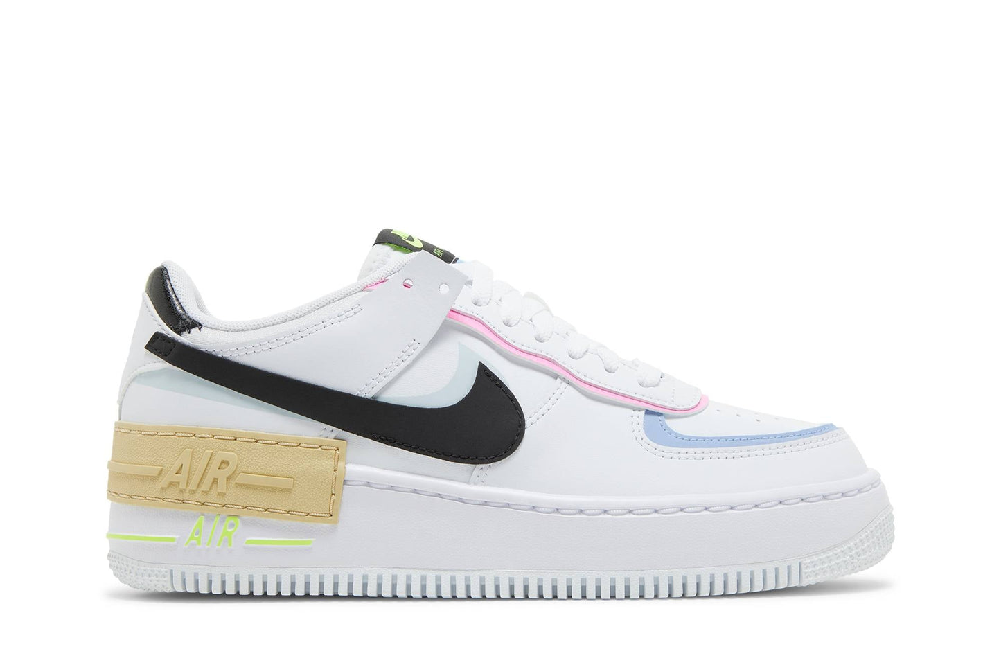 ( Women ) Nike Air Force 1 Shadow ‘White Black Pastel’ FJ0735-100