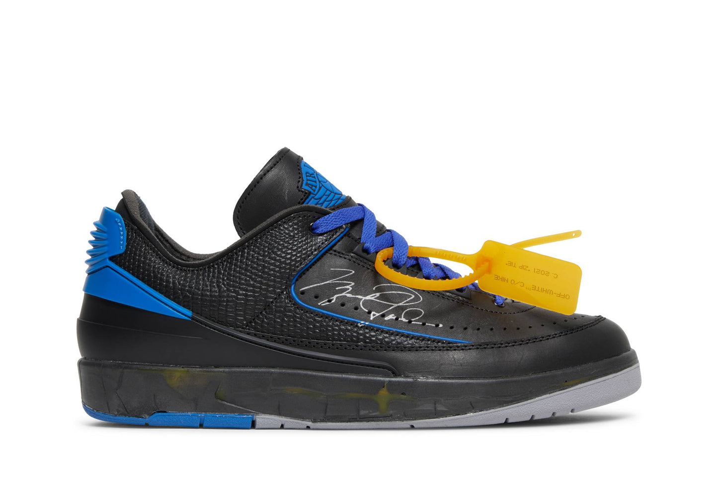 Off-White X Air Jordan 2 Retro Low SP ‘Black Royal’ DJ4375-004