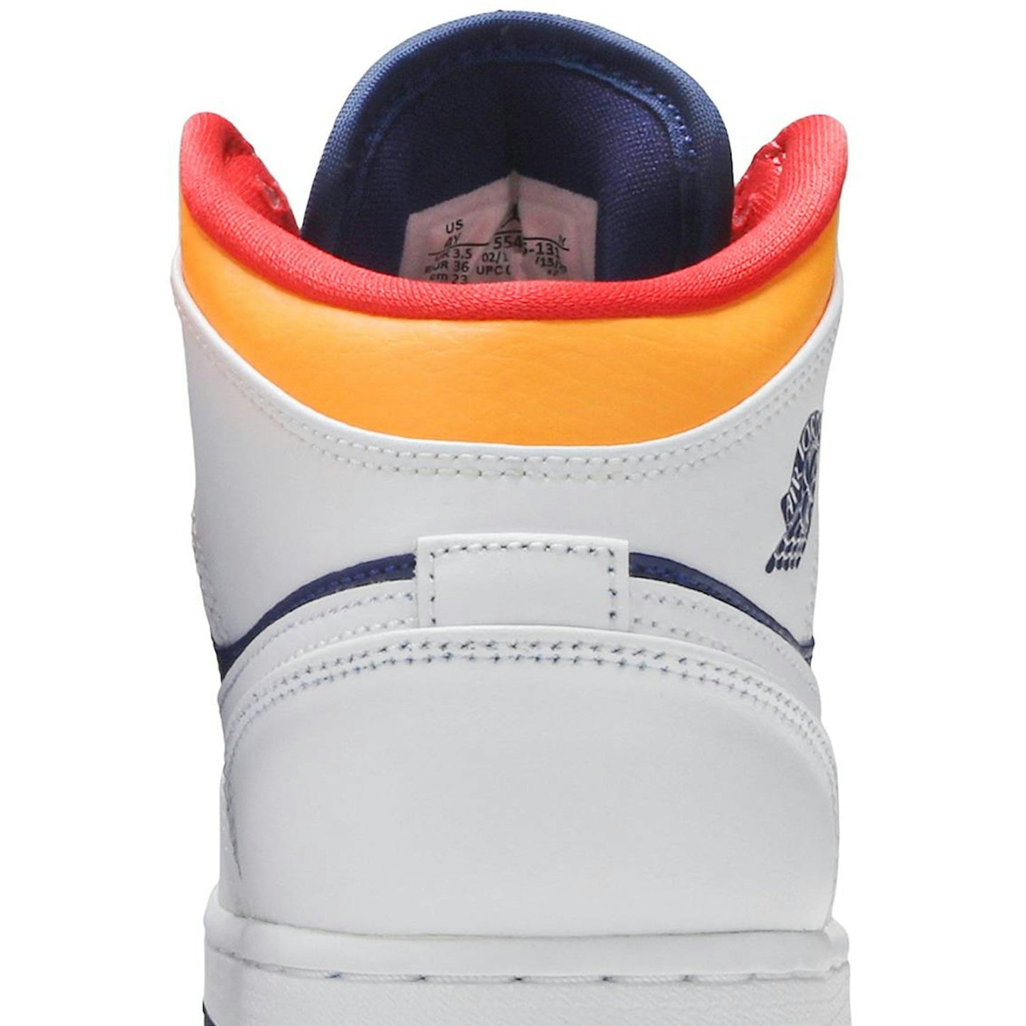 ( Grade School ) Air Jordan 1 Mid ‘White Deep Royal Blue’ 554725-131