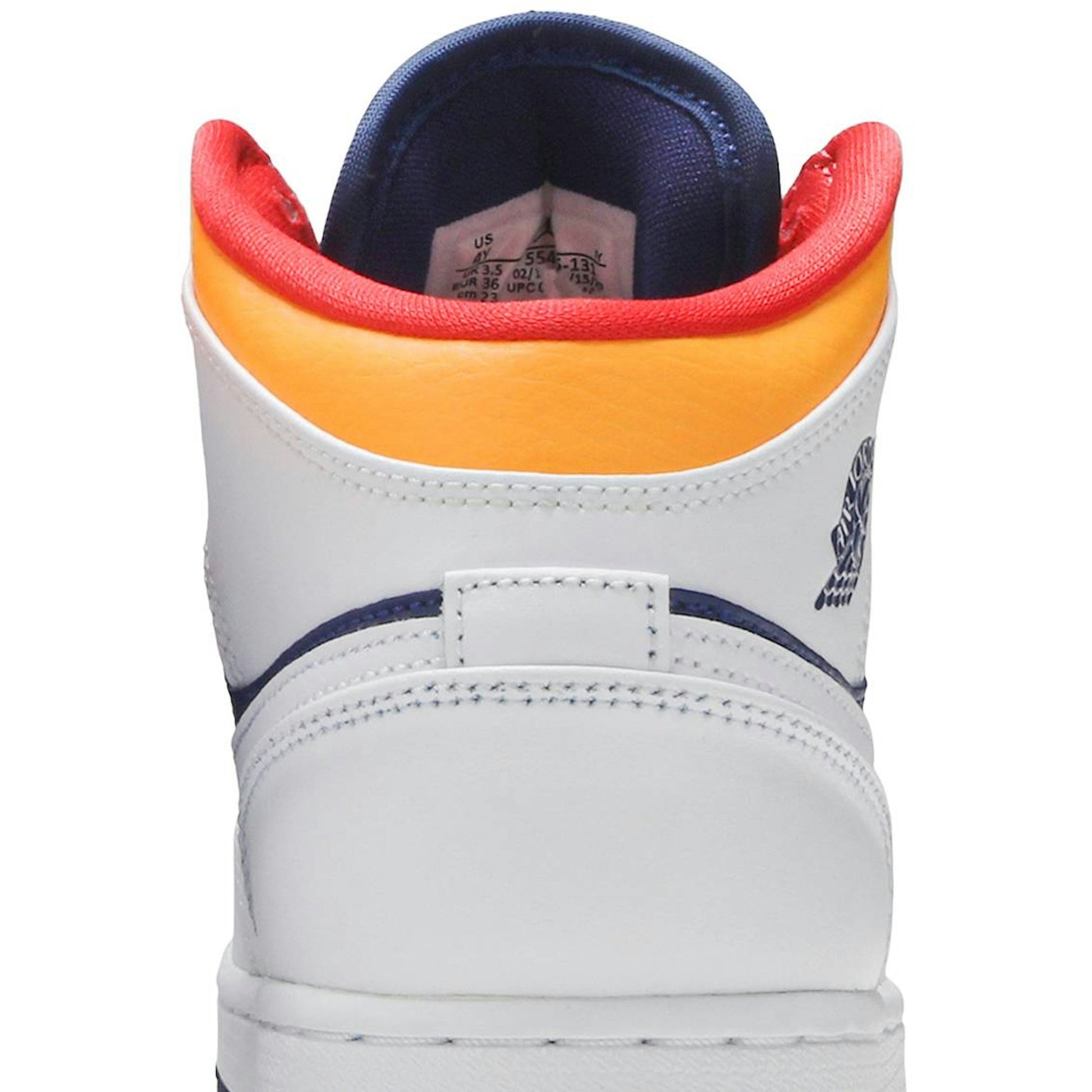 ( Grade School ) Air Jordan 1 Mid ‘White Deep Royal Blue’ 554725-131