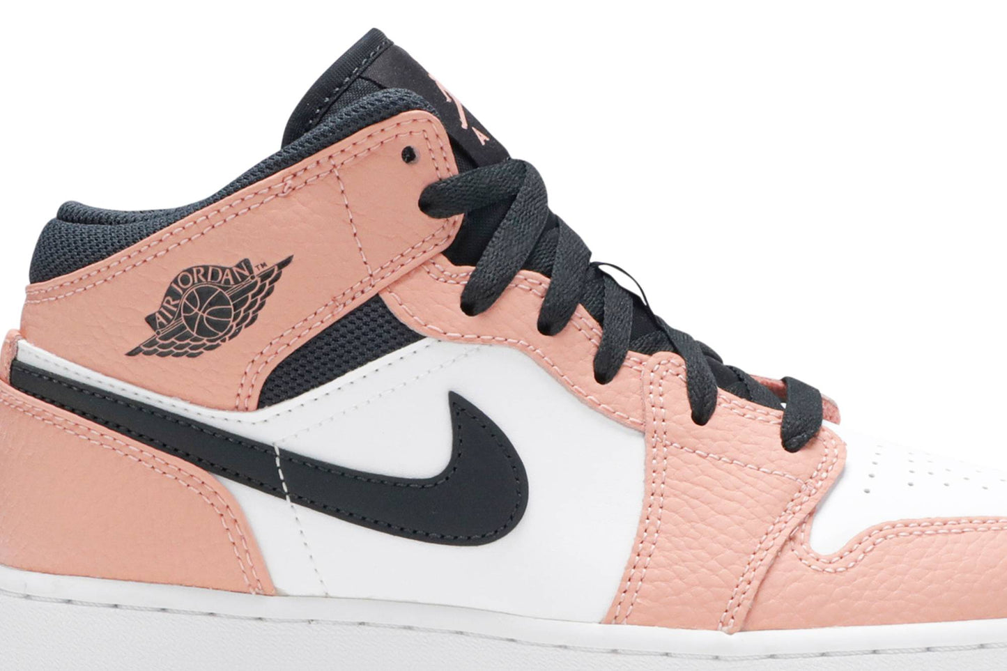 ( Grade School ) Air Jordan 1 Mid ‘Pink Quartz’ 555112-603
