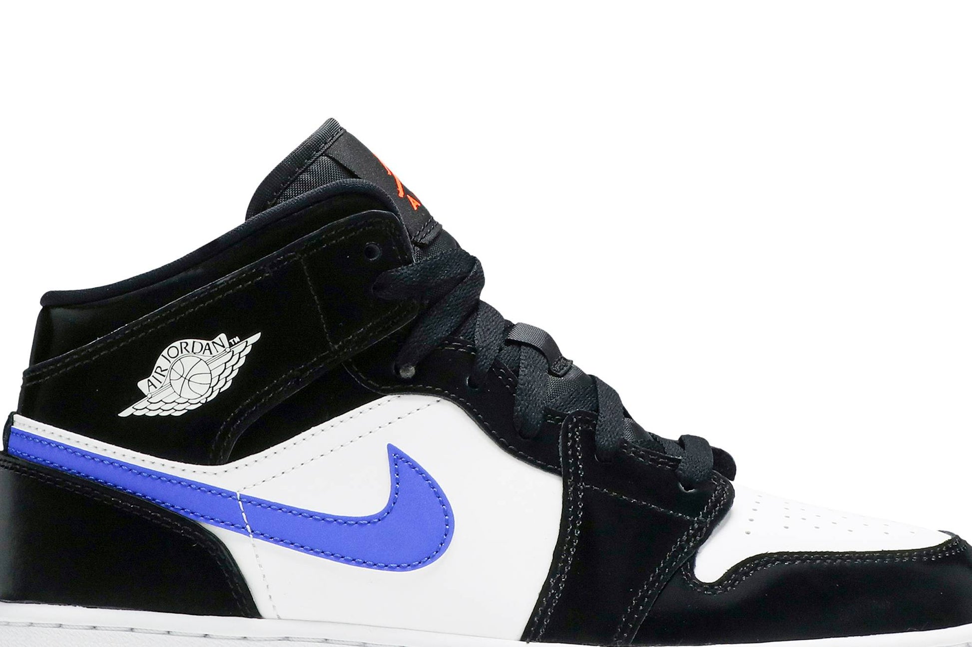 ( Grade School ) Air Jordan 1 Mid ‘Black Racer Blue’ 554725-084