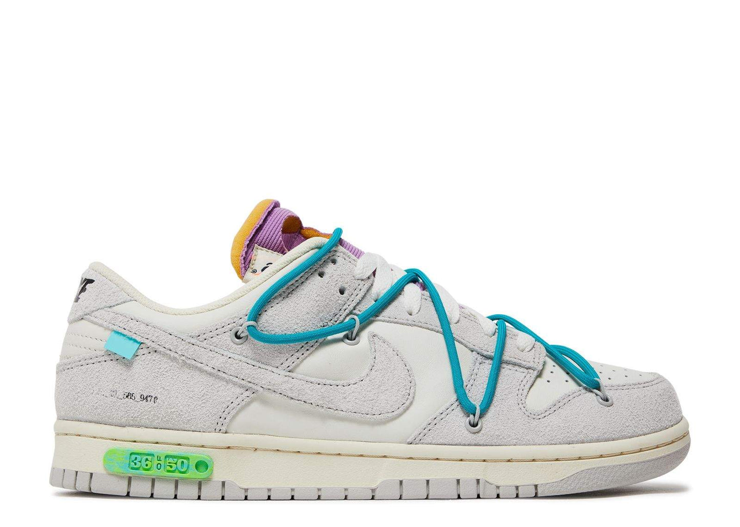 Nike Off-White X Dunk Low ‘Lot 36 Of 50’ Everlasting Sneaker