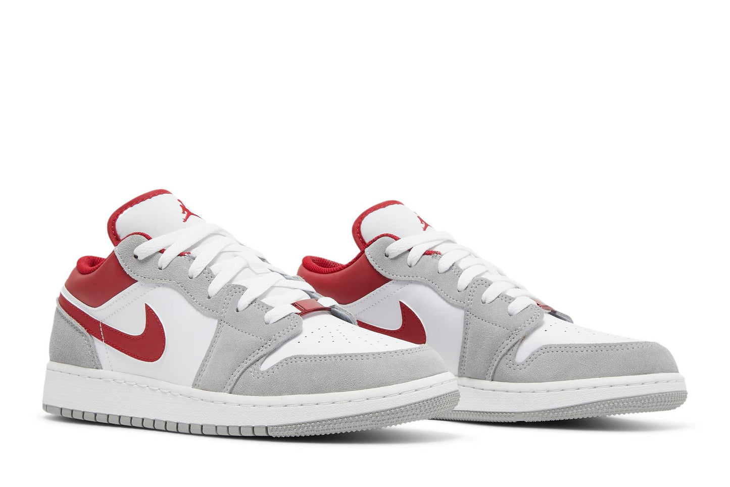 ( Grade School ) Air Jordan 1 Low SE ‘Light Smoke Grey Gym Red’ DM0589-016