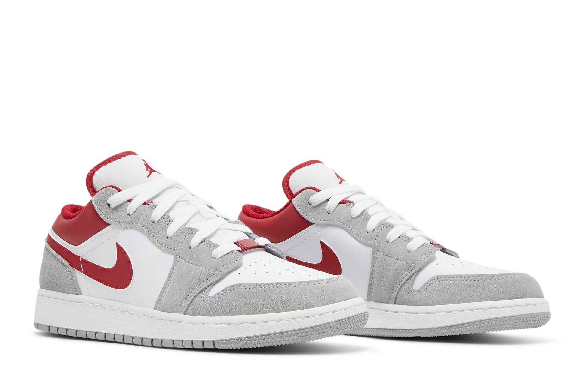 ( Grade School ) Air Jordan 1 Low SE ‘Light Smoke Grey Gym Red’ DM0589-016