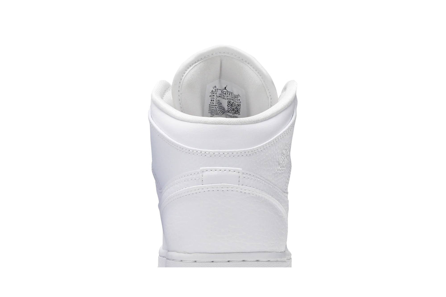 ( Grade School ) Air Jordan 1 Mid ‘Triple White’ 554725-130