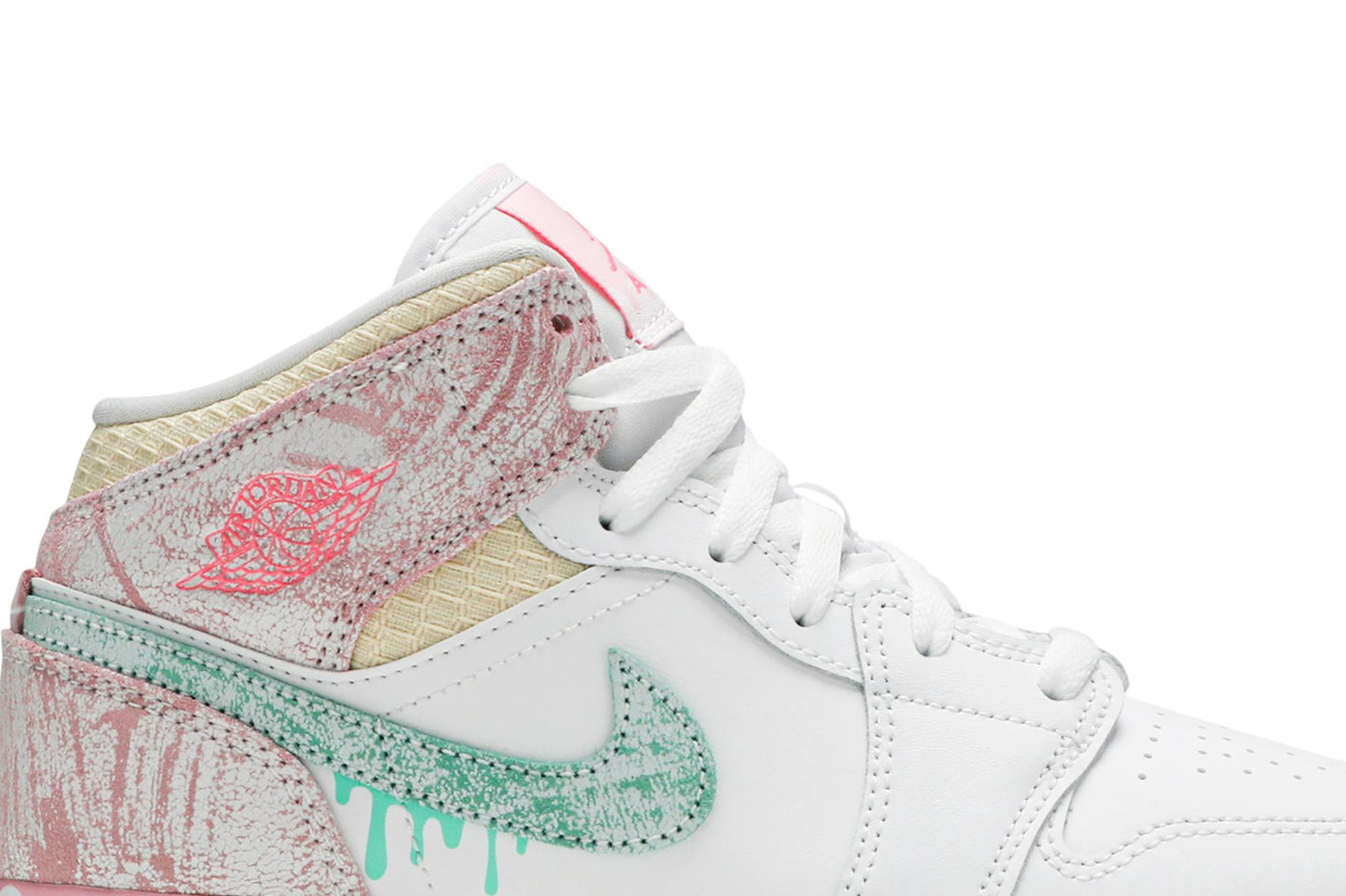 ( Grade School ) Air Jordan 1 Mid SE ‘Ice Cream’ DD1666-100