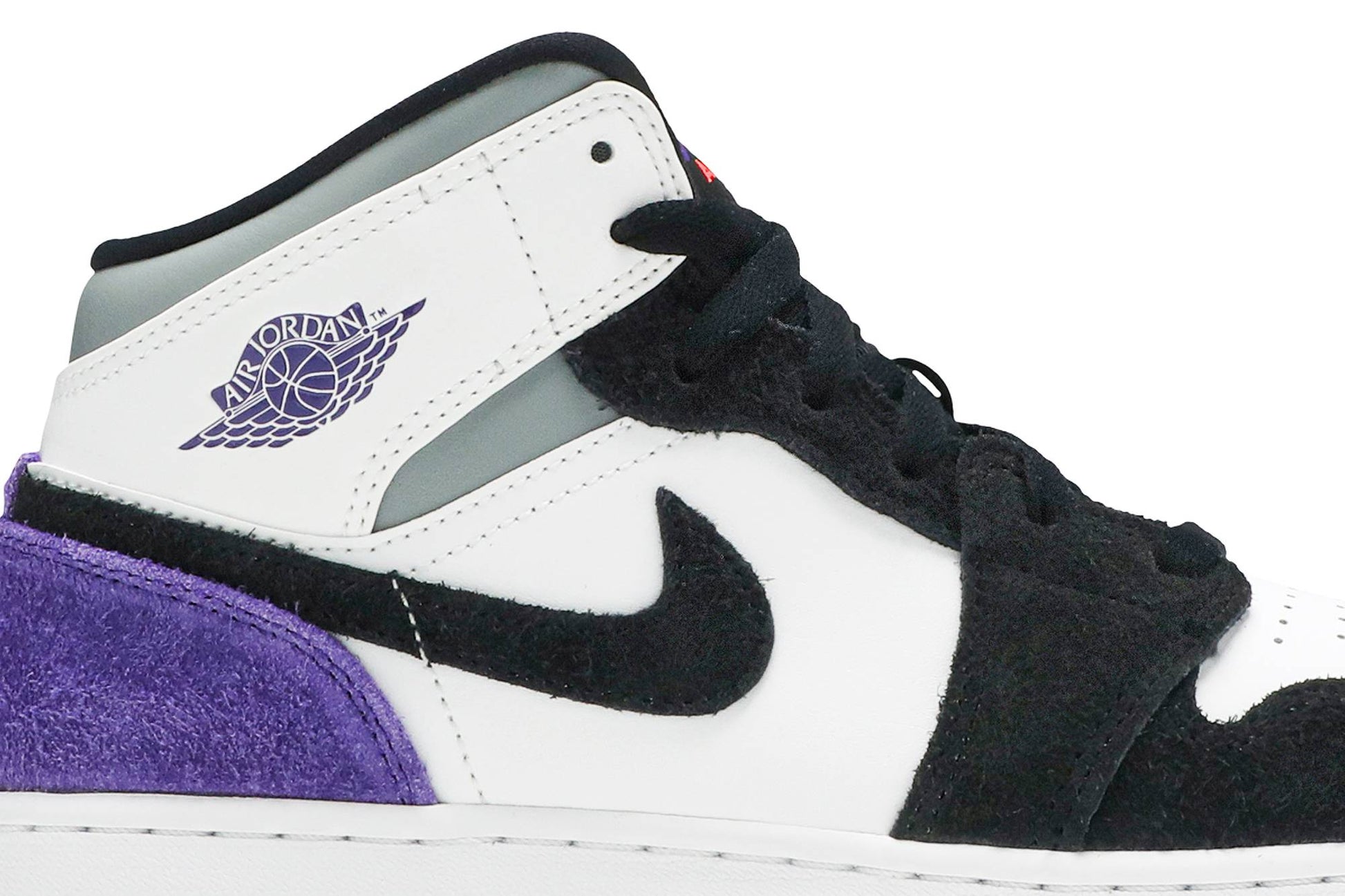 ( Grade School ) Air Jordan 1 Mid SE ‘Varsity Purple’ BQ6931-105