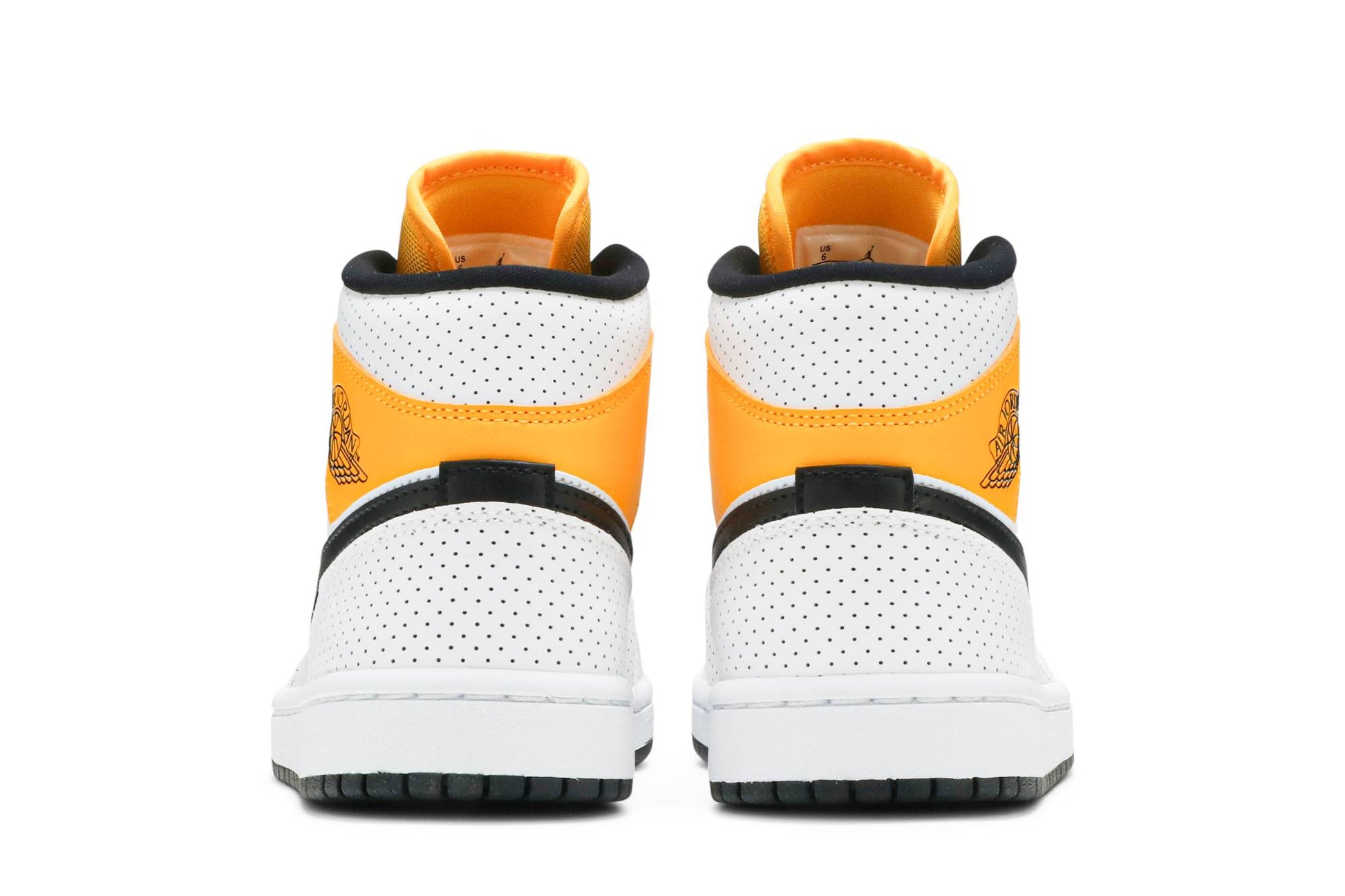 ( Women ) Air Jordan 1 Mid ‘Perforated – White University Gold’ BQ6472-107