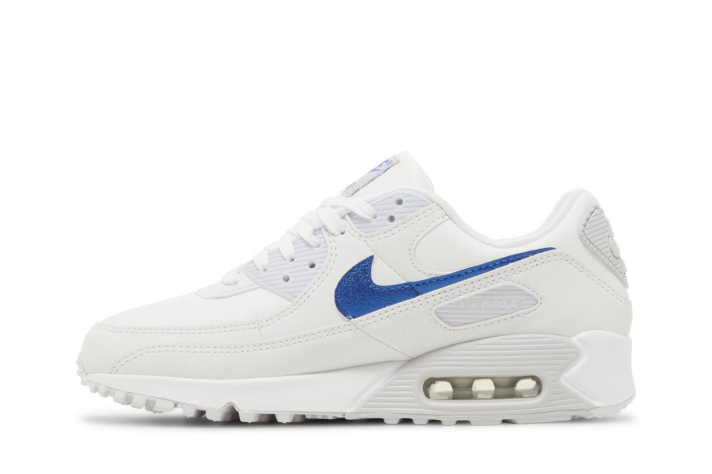( Women ) Nike Air Max 90 ‘White Metallic Blue’ DX0115-100