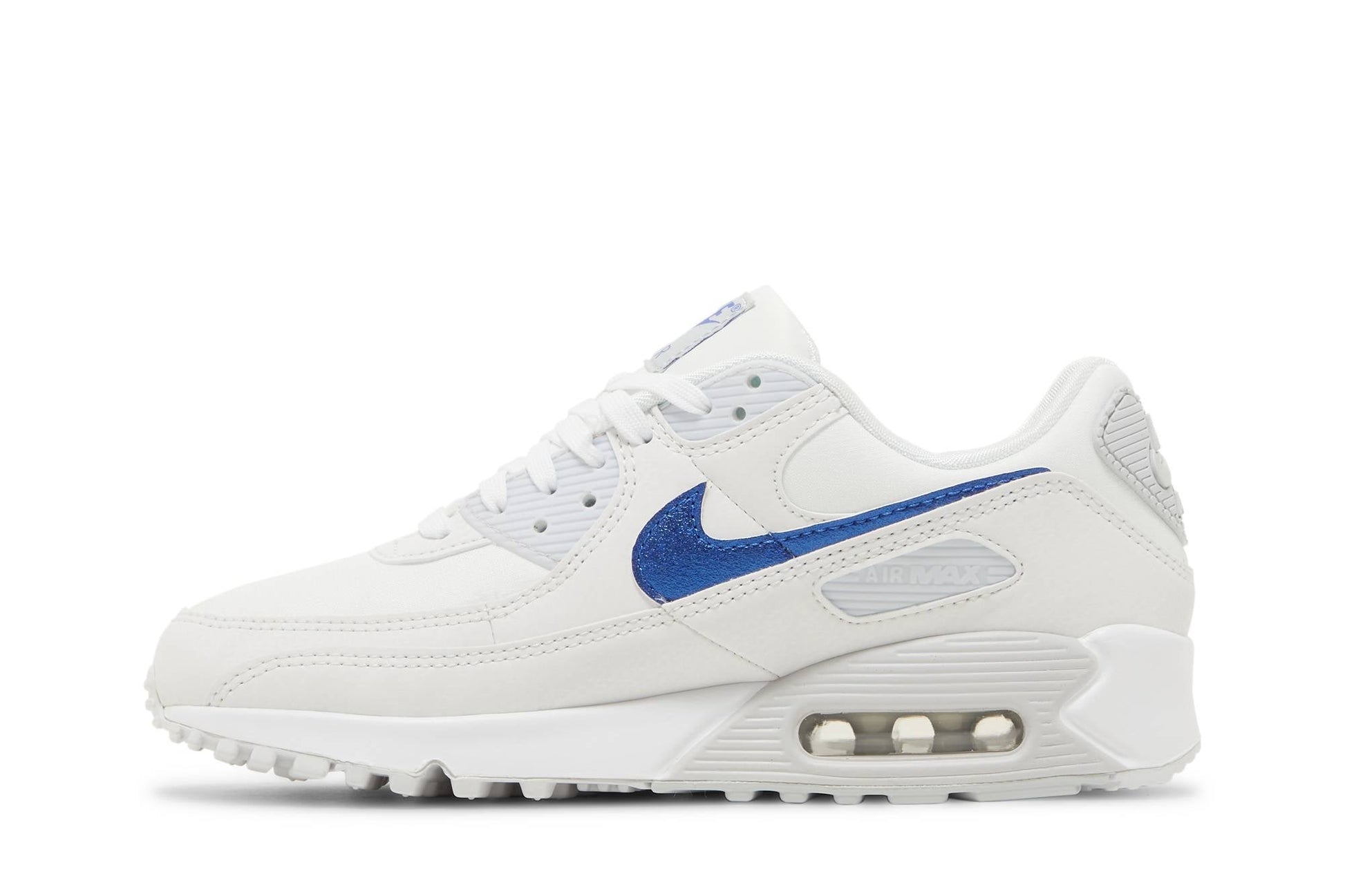 ( Women ) Nike Air Max 90 ‘White Metallic Blue’ DX0115-100