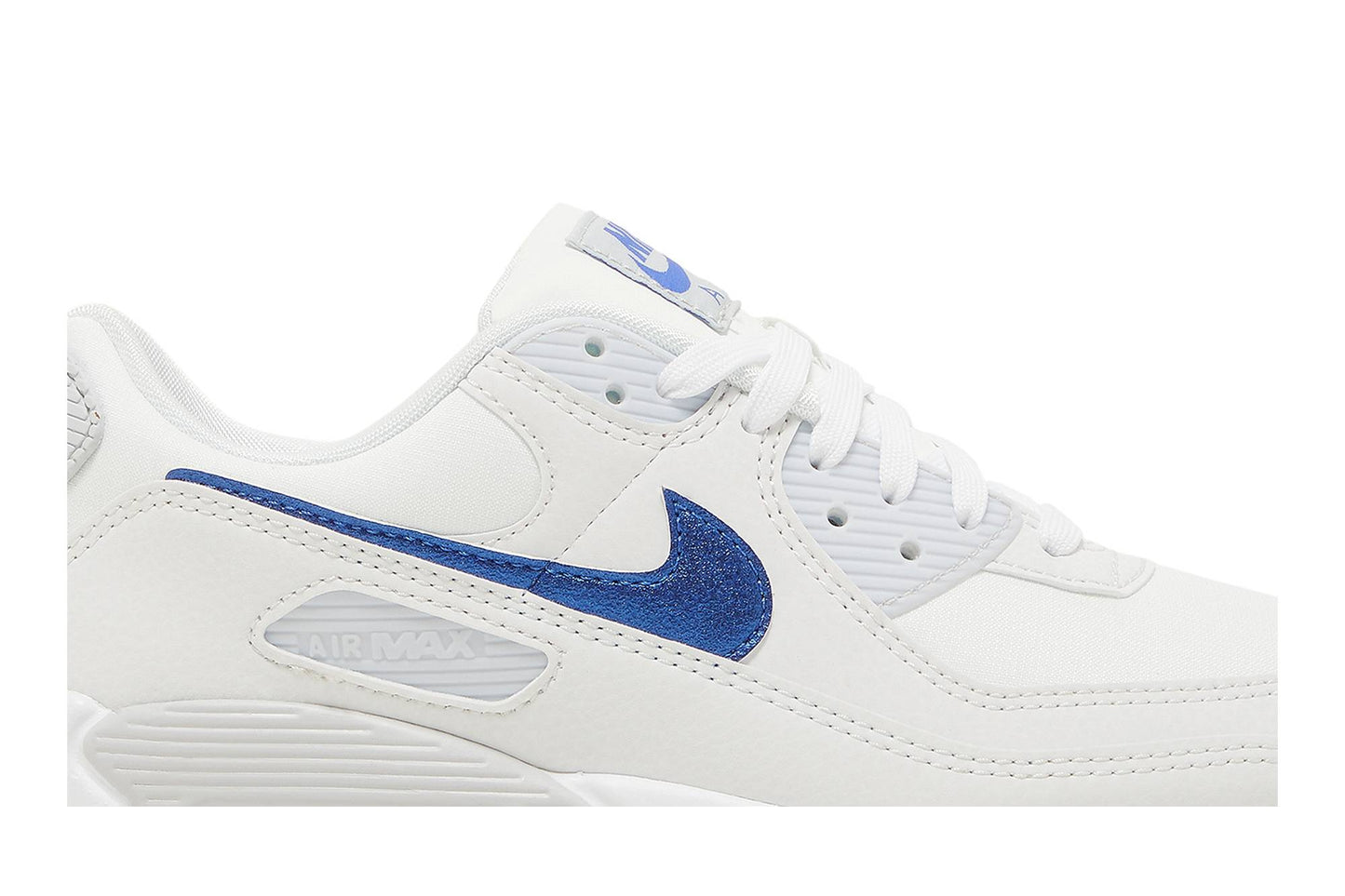 ( Women ) Nike Air Max 90 ‘White Metallic Blue’ DX0115-100