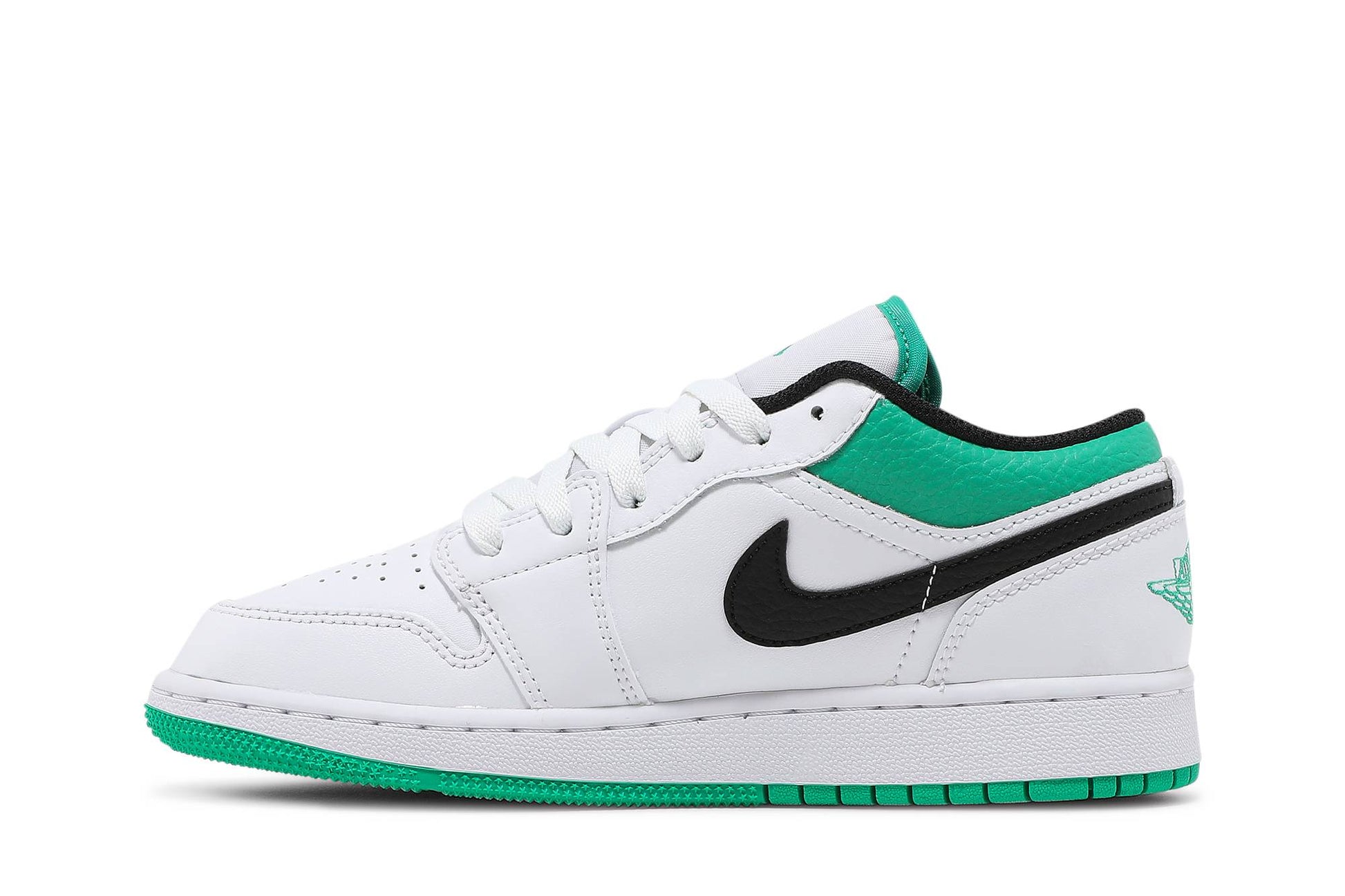 ( Grade School ) Air Jordan 1 Low ‘White Lucky Green’ 553560-129