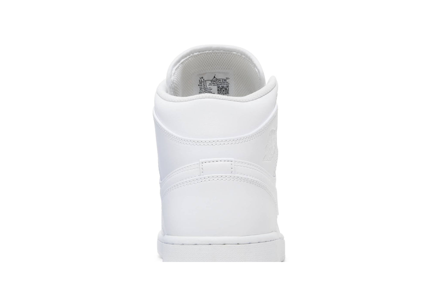 Air Jordan 1 Mid ‘Triple White’ 2022 554724-136
