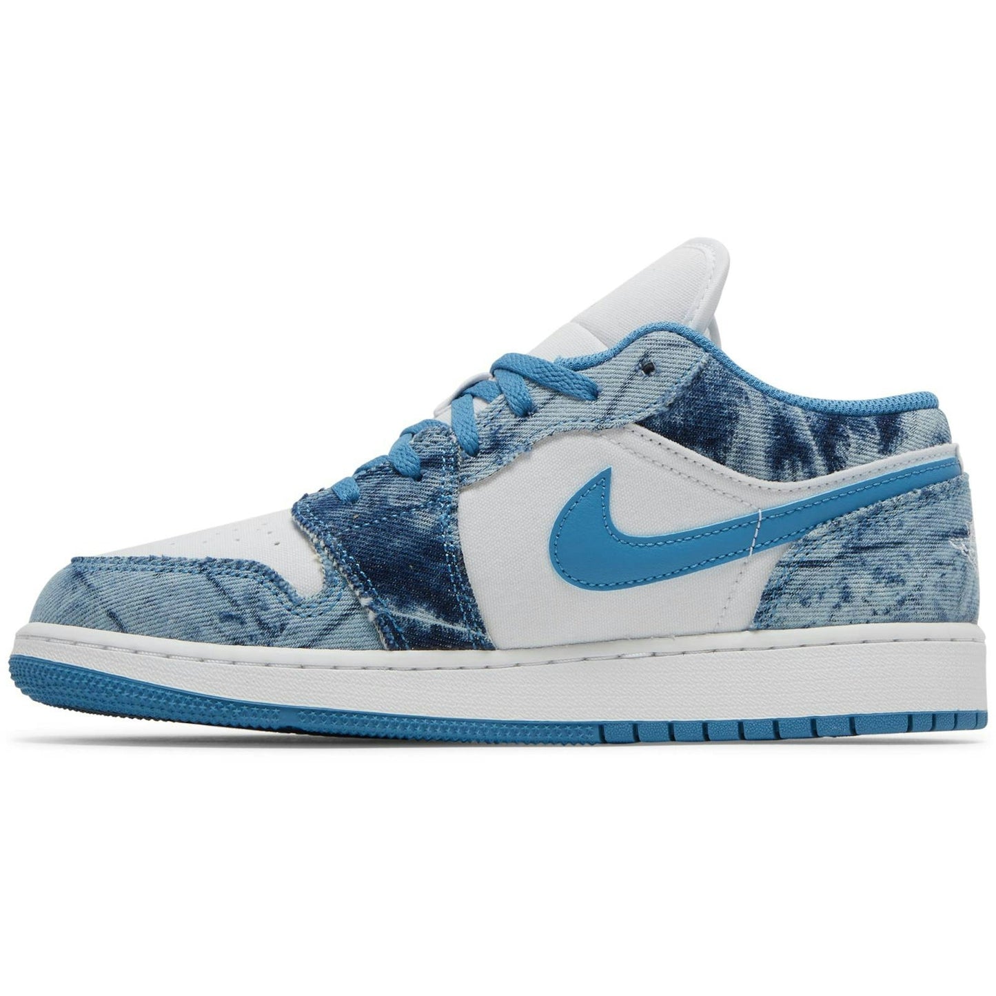 ( Grade School ) Air Jordan 1 Low ‘Washed Denim’ DM8947-100