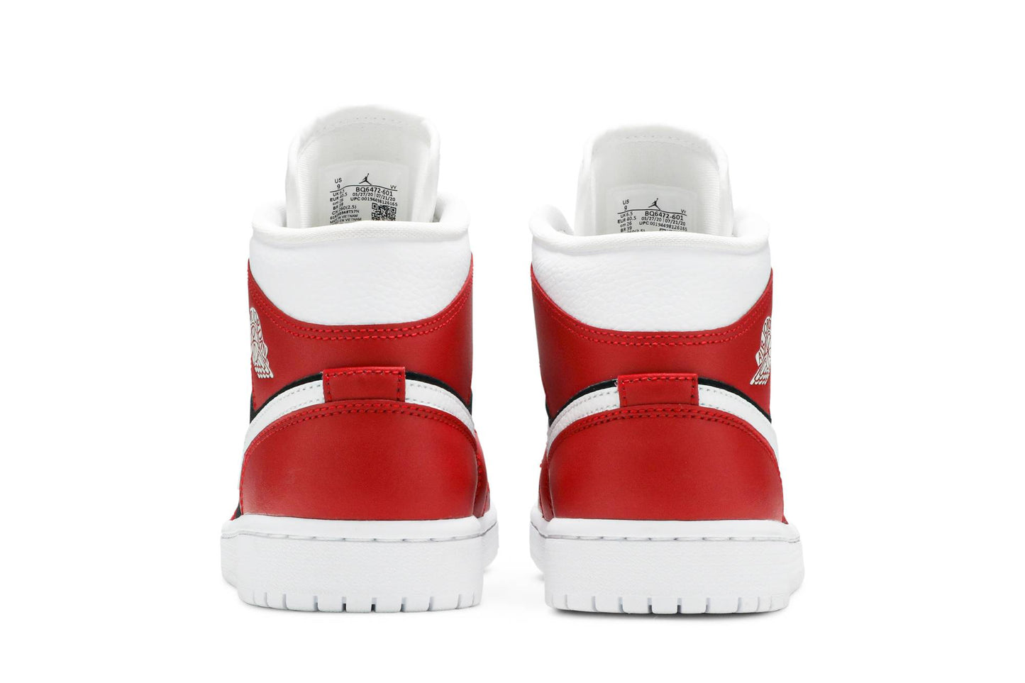 ( Women ) Air Jordan 1 Mid ‘Gym Red Black’ BQ6472-601