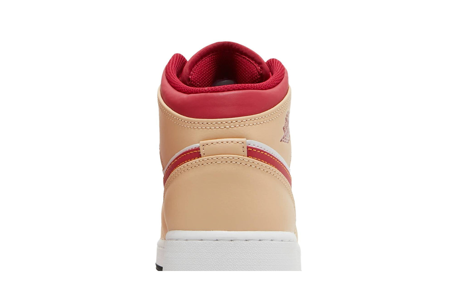 ( Grade School ) Air Jordan 1 Mid ‘Beige Red’ 554725-201